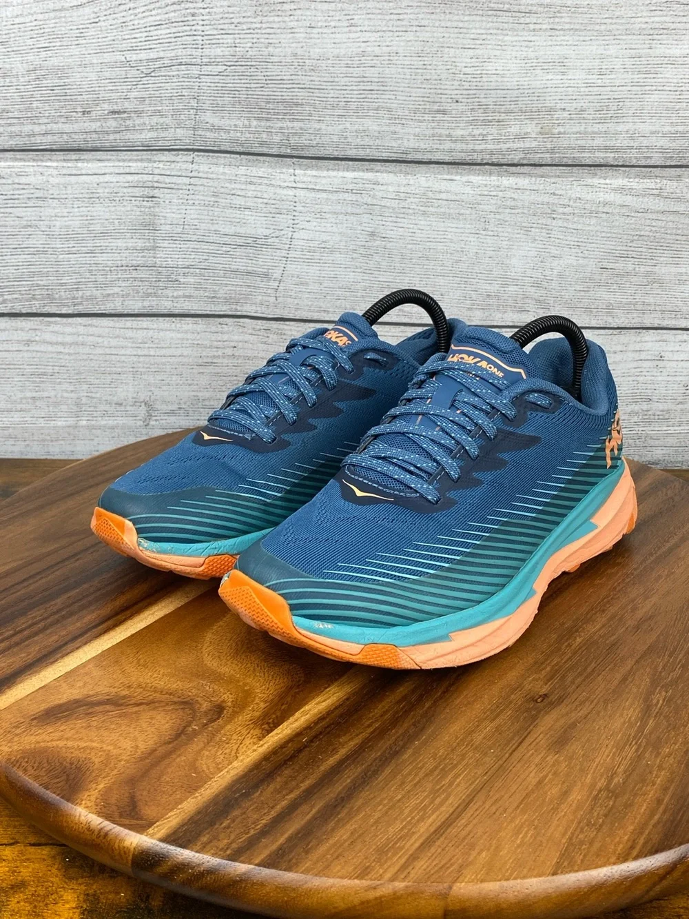 HOKA One One Torrent 2 Teal Cantaloupe Hiking Shoe Women’s Sneaker Size 8 B